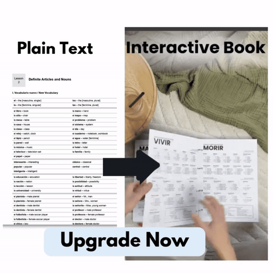 Upgrade to 1000+ Colorful Interactive Spanish Notes